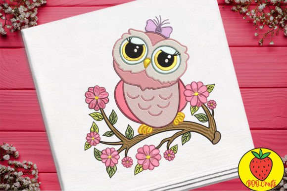 Bewildered Owl on a Flower Branch Embroidery Review