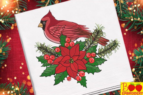 Bird Cardinal and Flower Christmas: A Designer's Review