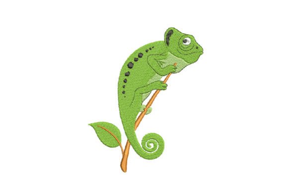 Chameleon Lizard: A Playful, Versatile Seasonal Embroidery Design