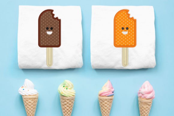 Happy Ice Cream Bar Popsicle Applique Review