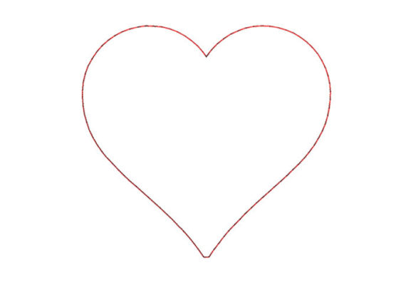 Heart Outline Embroidery Design Review for Personalized Gifts