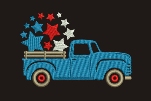 The Patriotic Truck Embroidery Design: A Designer’s Take